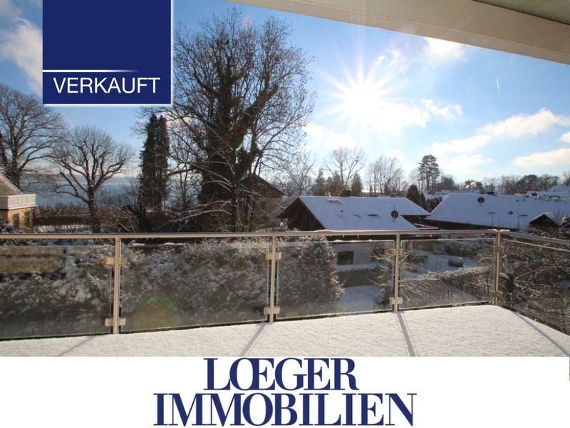 Große 136 m² Galeriewohnung im Zentrum von Tutzing mit tollem Blick auf den See und die Berge.