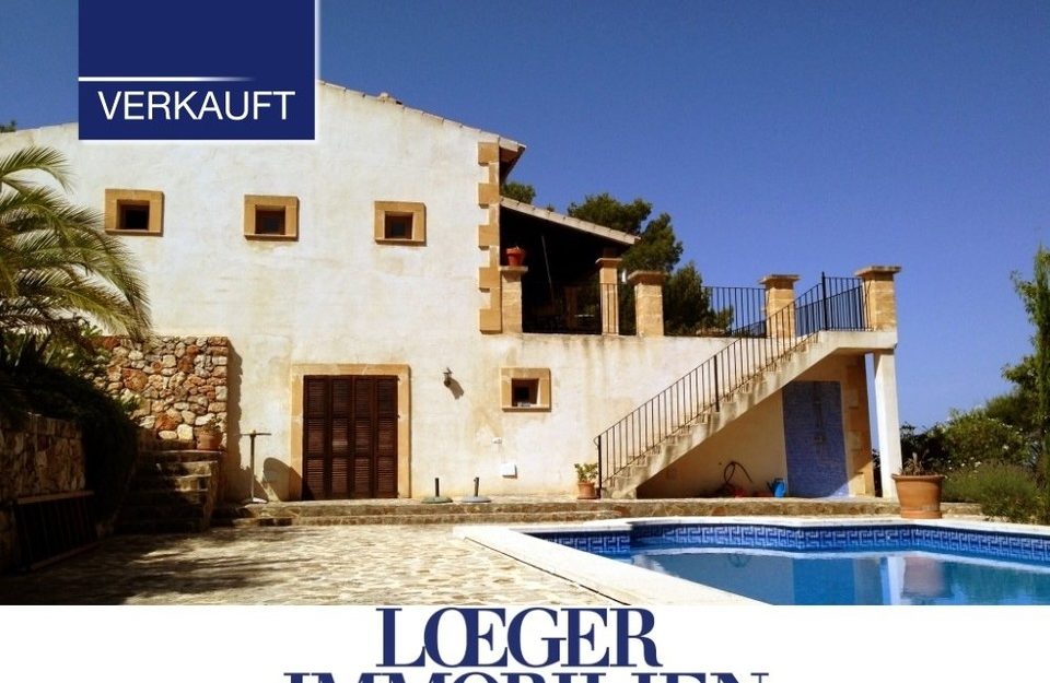 +VERKAUFT+ Finca auf Mallorca mit Weitblick auf das Tramuntanagebirge