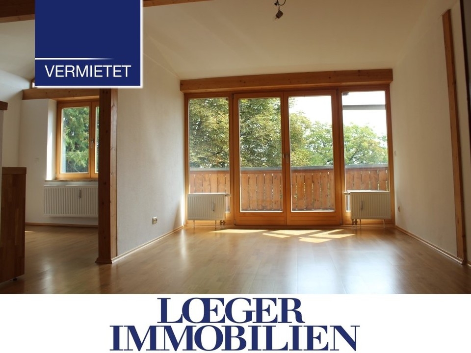+VERMIETET+2 1/2 Zimmer DG-Wohnung mit Süd-Balkon und Seeblick in Tutzing