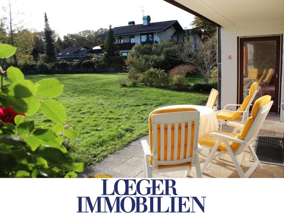 +VERMIETET+sonnige 3-Zimmer-Erdgeschoss-Wohnung mit Süd-Terrasse in Tutzing
