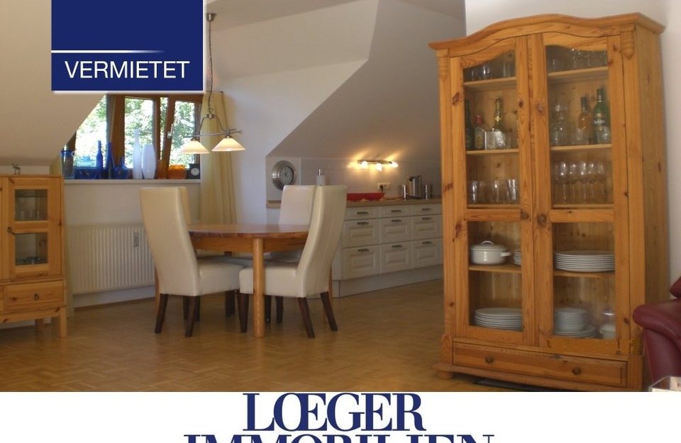 +VERMIETET+ Dachgeschosswohnung in zentraler Lage mit Blick ins Grüne in Tutzing