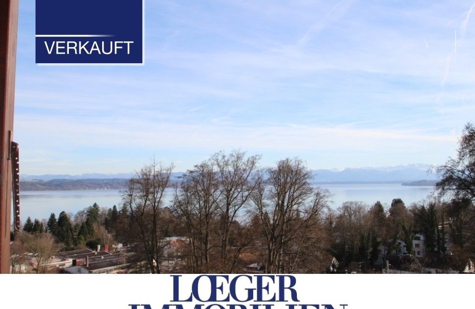 +VERKAUFT+ Dieser Blick: 4-Zimmer-Maisonette-Wohnung in Tutzing