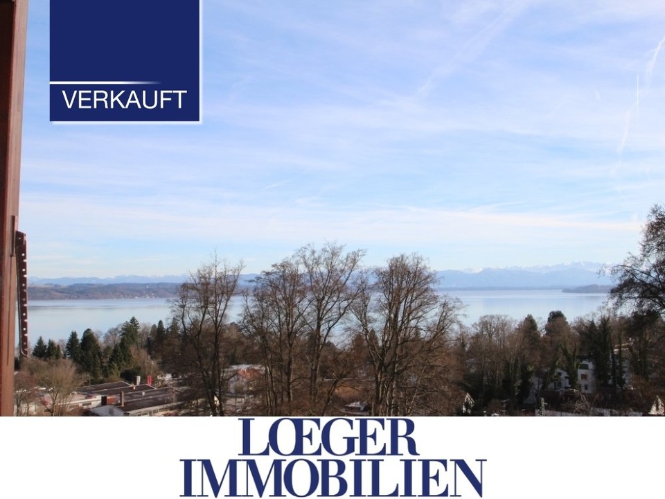 +VERKAUFT+ Dieser Blick: 4-Zimmer-Maisonette-Wohnung in Tutzing