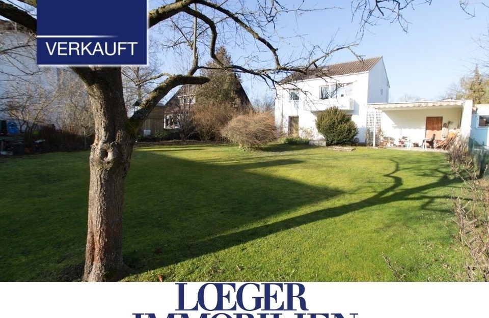 +VERKAUFT+ Germering-Unterpfaffenhofen Ein Haus zum Renovieren auf einem großen Grundstück