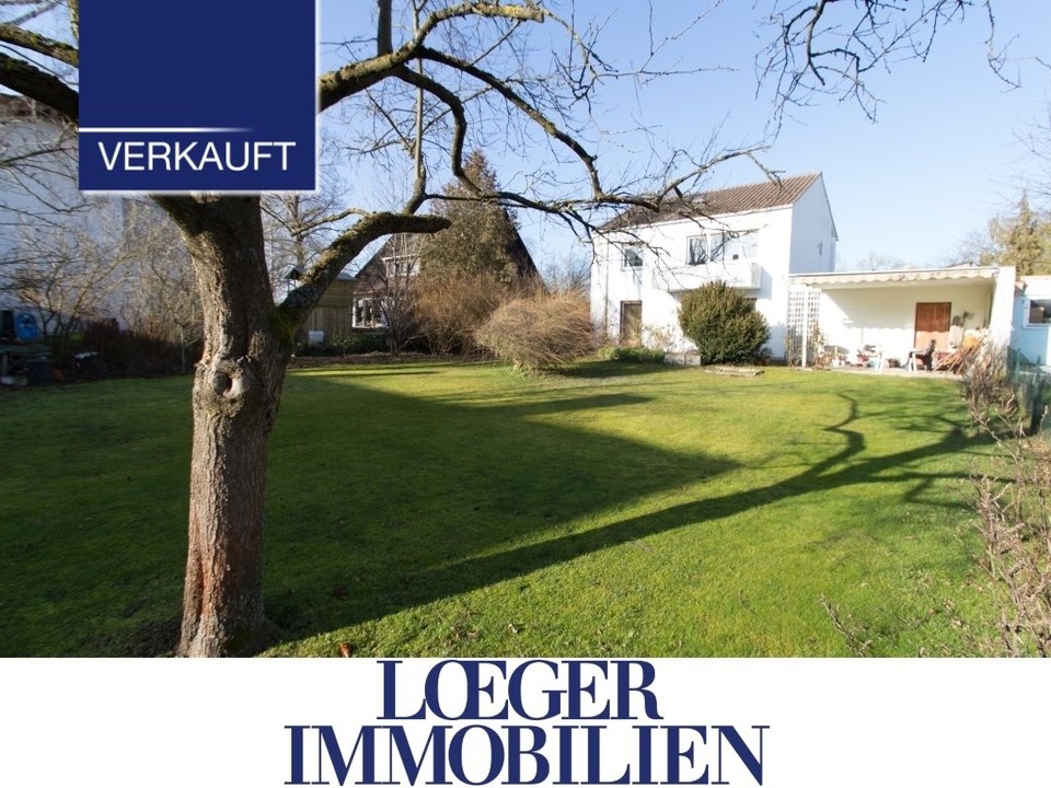 +VERKAUFT+ Germering-Unterpfaffenhofen Ein Haus zum Renovieren auf einem großen Grundstück
