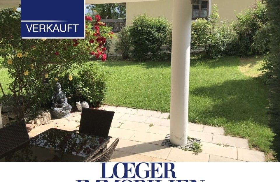 +VERKAUFT+ Tutzing – Erdgeschoss-Wohnung mit großer Terrasse und Garten +VERKAUFT+ Tutzing – Erdgeschoss-Wohnung mit großer Terrasse und Garten