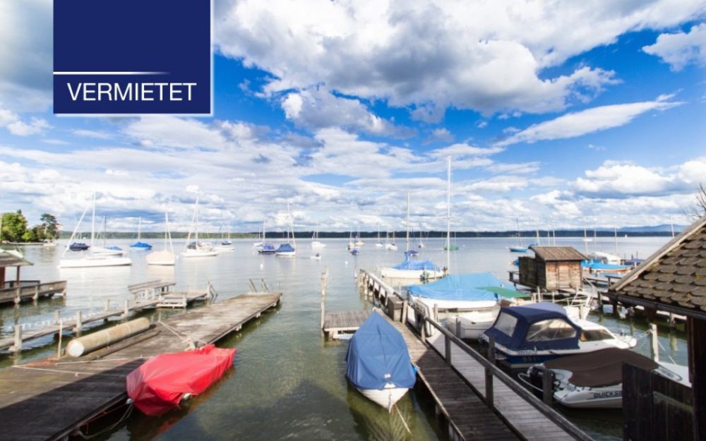 +VERMIETET+ Rarität – Badehütte mit großem Steg in Tutzing am Starnberger See zu mieten