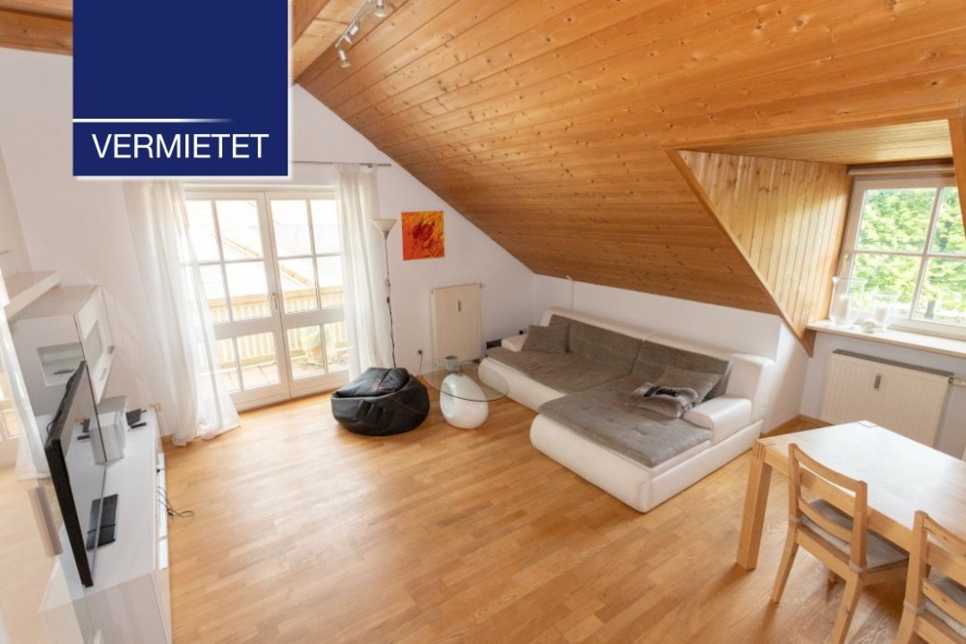 +VERMIETET+Tutzing – charmante 2-Zimmer-Dachgeschoss-Wohnung mit EBK