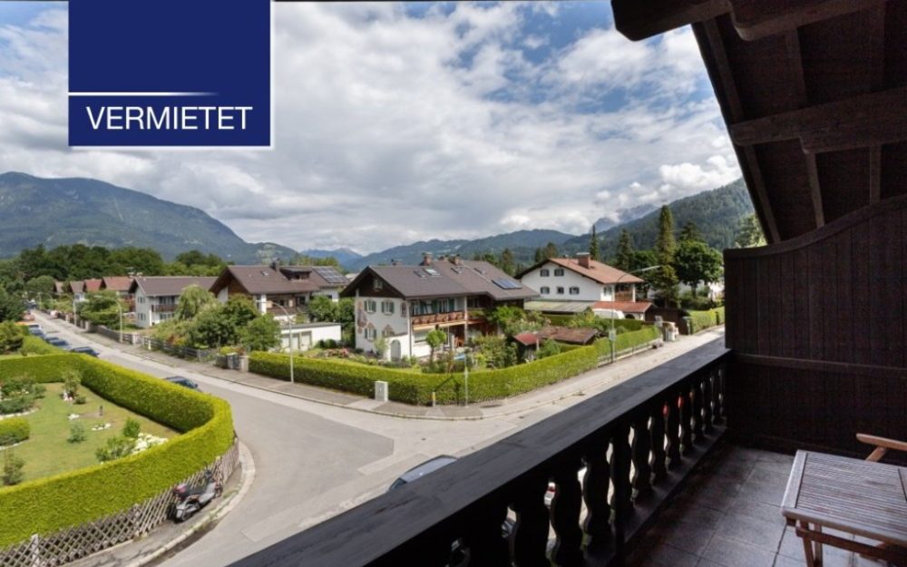 +VERMIETET+ Appartement mit Blick auf den Wank in ruhiger Lage von Garmisch