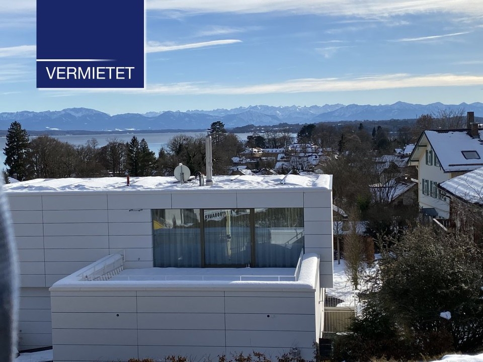 +VERMIETET+ 3-Zimmer-Dachgeschoss-Wohnung mit sagenhaftem See- und Bergblick in Tutzing