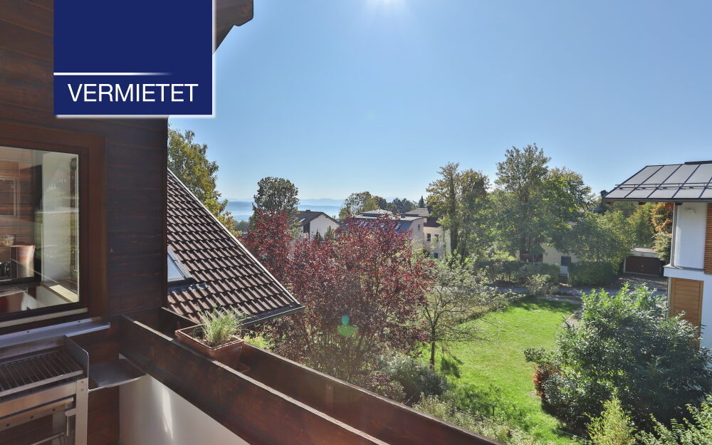 +VERMIETET+ Helle Galeriewohnung mit schönem See- und Alpenblick in Tutzing
