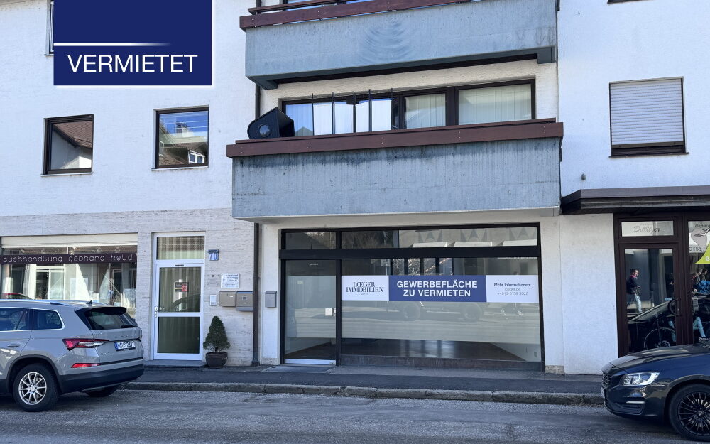 +VERMIETET+ Tutzing – Attraktive Gewerbefläche im Zentrum