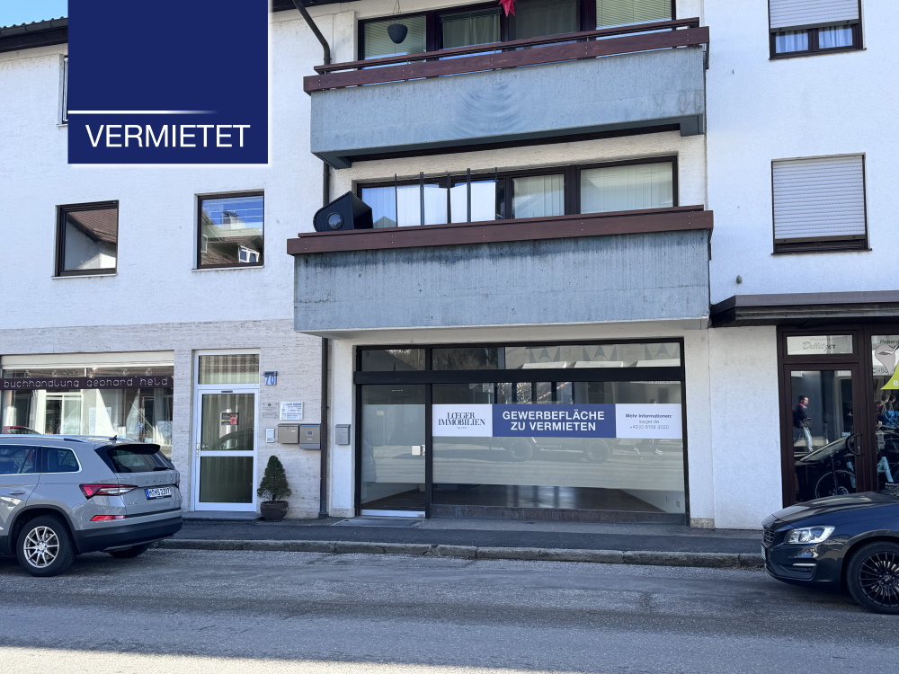 +VERMIETET+ Tutzing – Attraktive Gewerbefläche im Zentrum