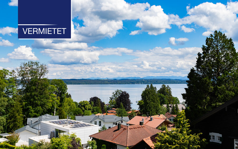 +VERMIETET+ NEUBAU – Traumhafte 3-Zimmer-Wohnung im Erdgeschoss mit Blick auf den See