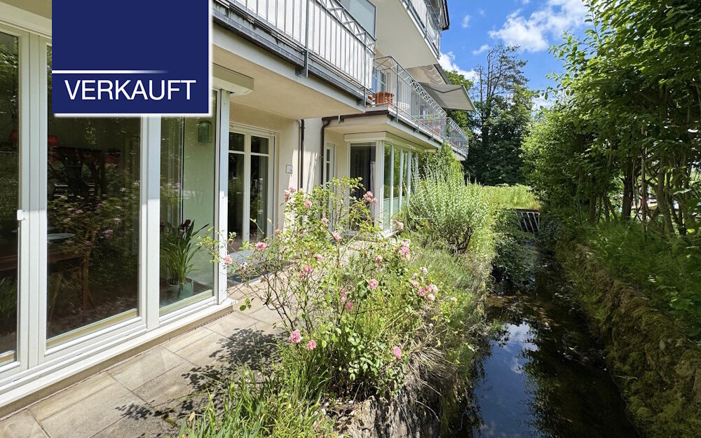 +VERKAUFT+ Wohnen am See, mitten im Zentrum – Stilvolle 3-Zimmer Erdgeschosswohnung in Tutzing
