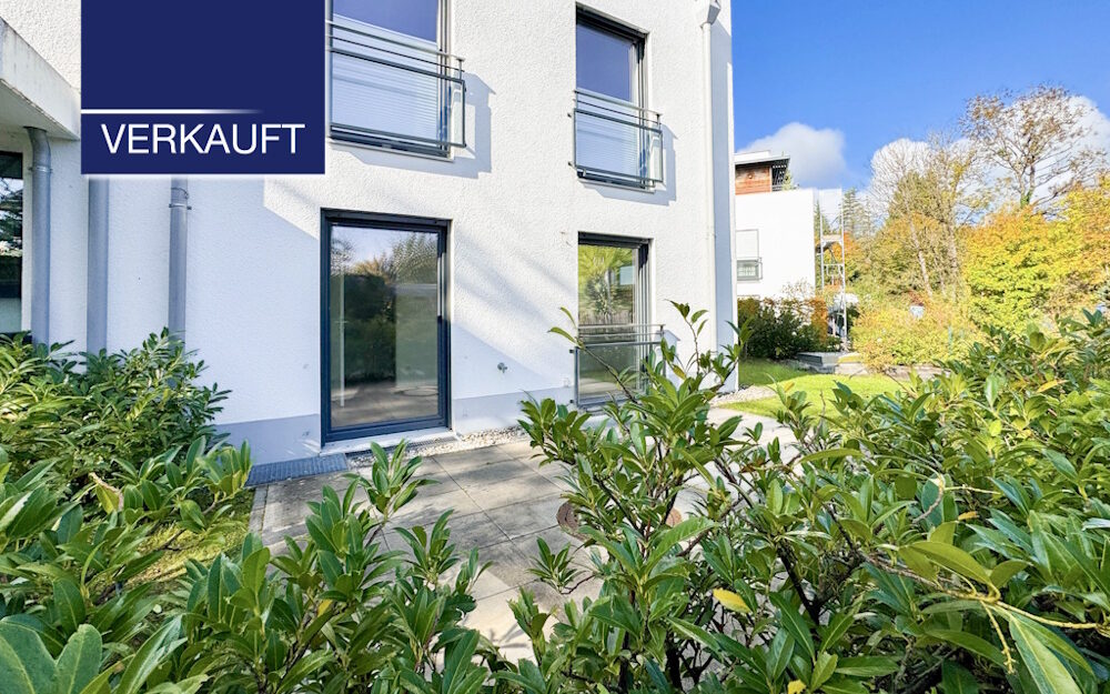 +VERKAUFT+ Moderne 3-Zimmer-Gartenwohnung mit Hobbyraum in Tutzing