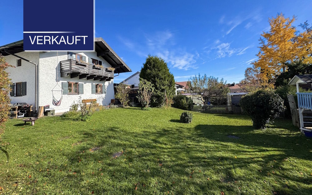 +VERKAUFT+ Kleines gemütliches Einfamilienhaus auf sonnigem Grundstück – Zentral in Tutzing
