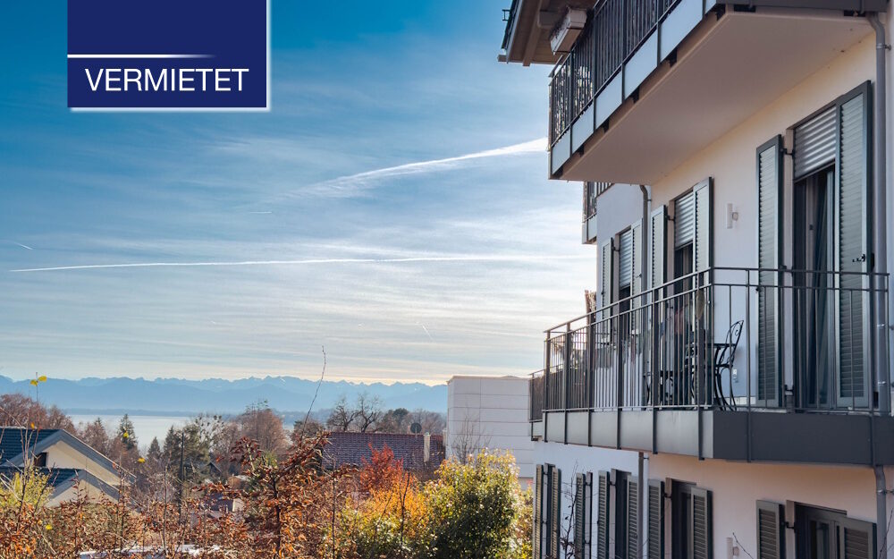 +VERMIETET+ Terrassenwohnung mit See- und Bergblick in Tutzing